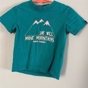Teal Kids Shirt - She Will Move Mountains